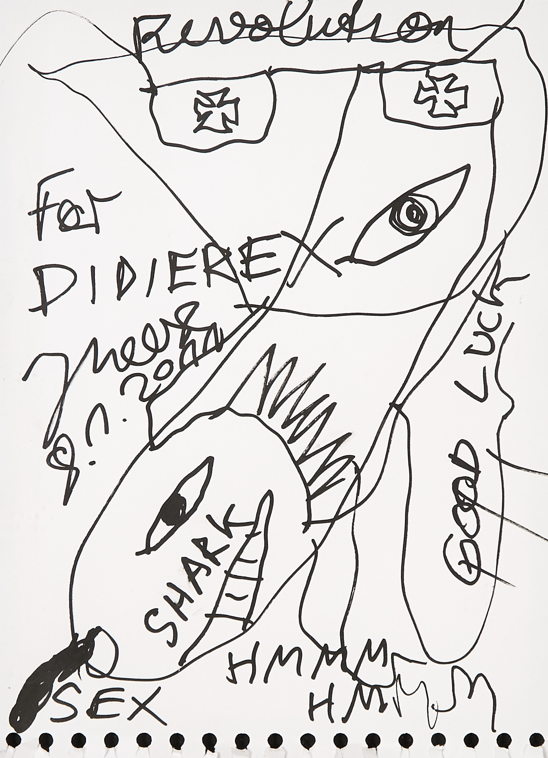 Jonathan Meese (né en 1971) Revolution Sharks