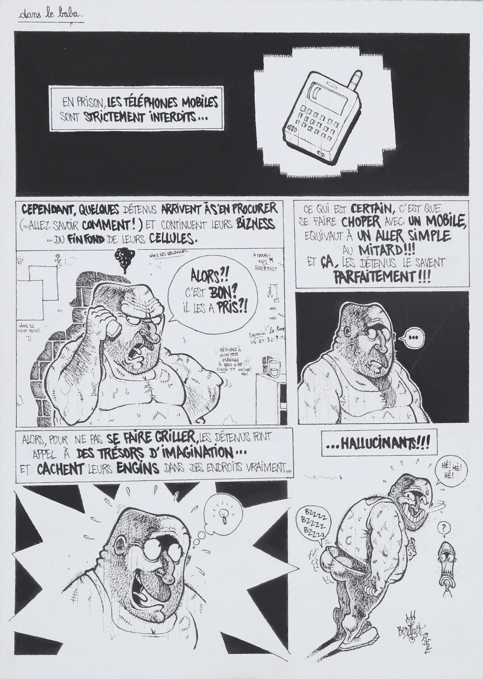 Berthet One (né en 1976) Planche originale...
