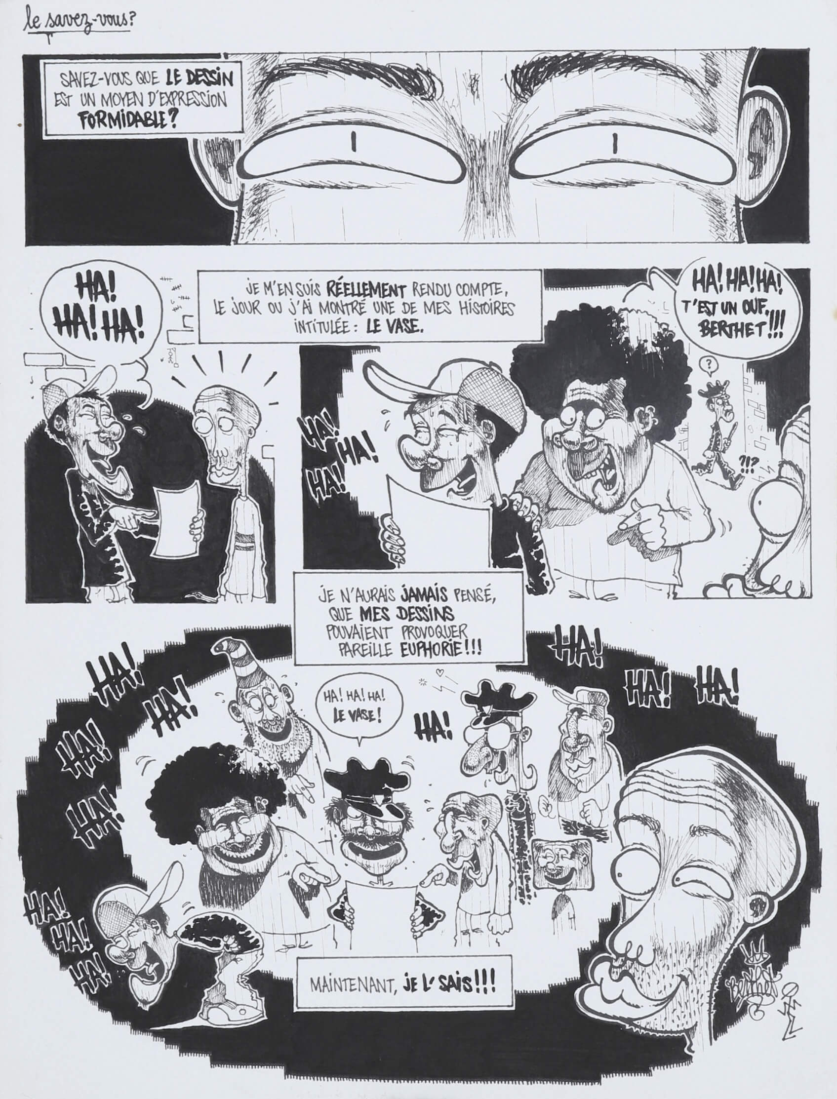 Berthet One (né en 1976) Planche originale...