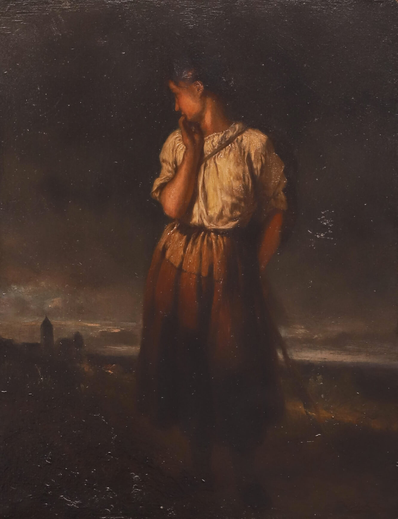 Eugène François de Block (1812-1893) Jeune femme
