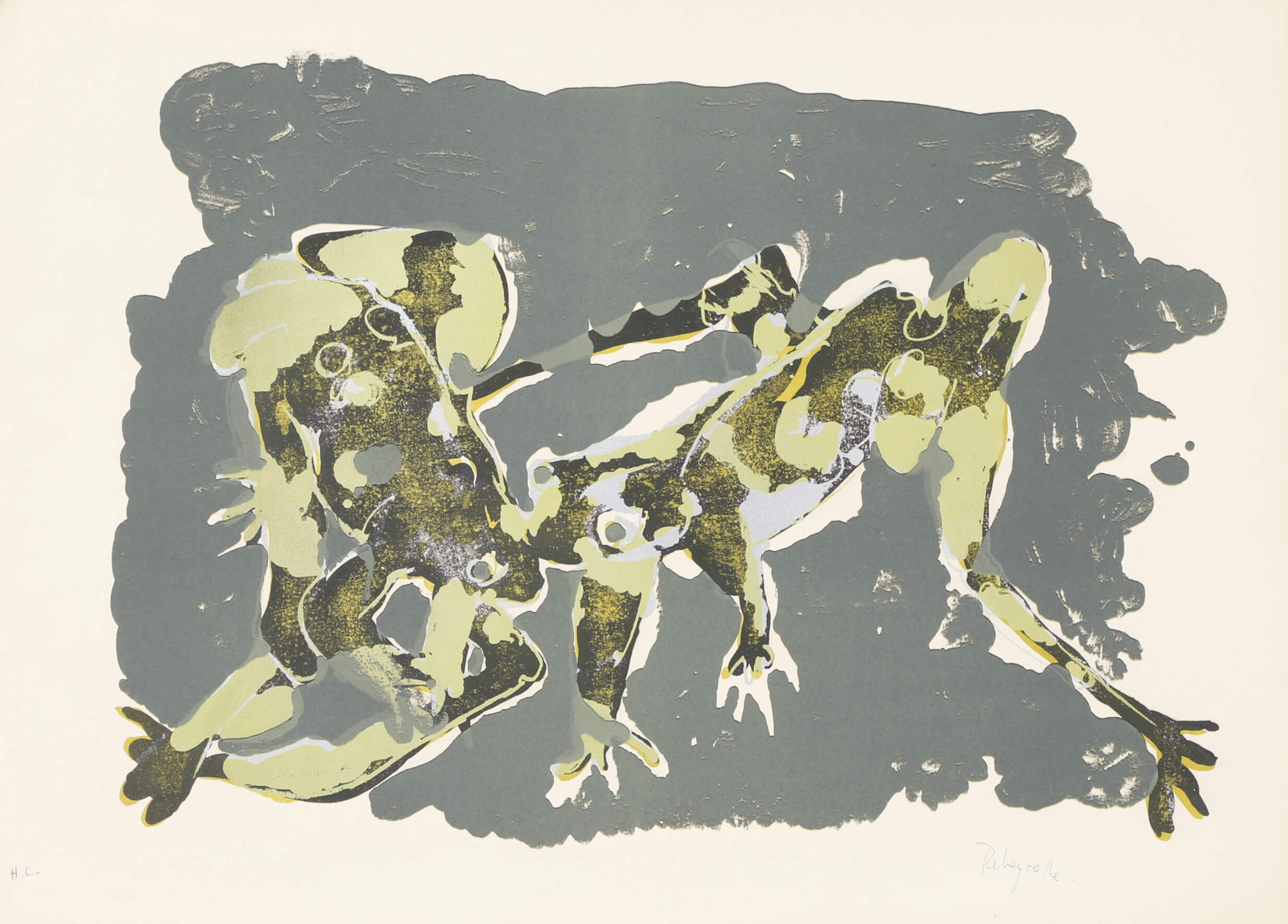 Paul Rebeyrolle (1926-2005) Les Grenouilles