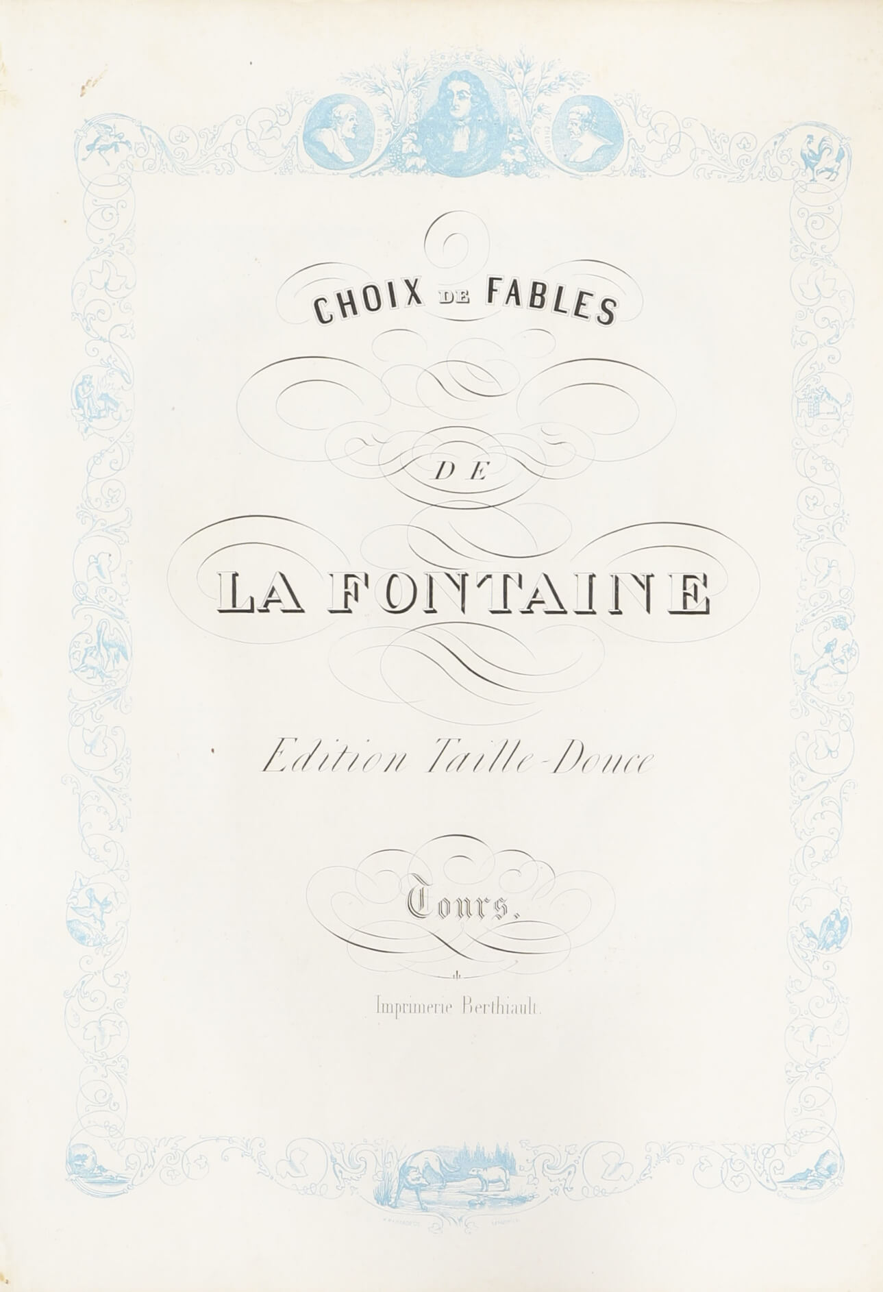 LA FONTAINE (Jean de). Choix de Fables...