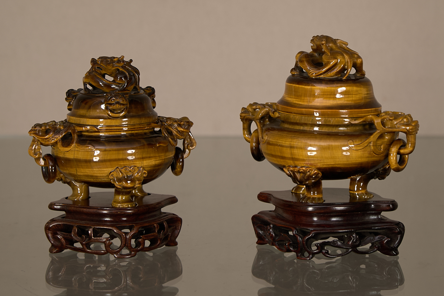 2 brûle-parfums couverts