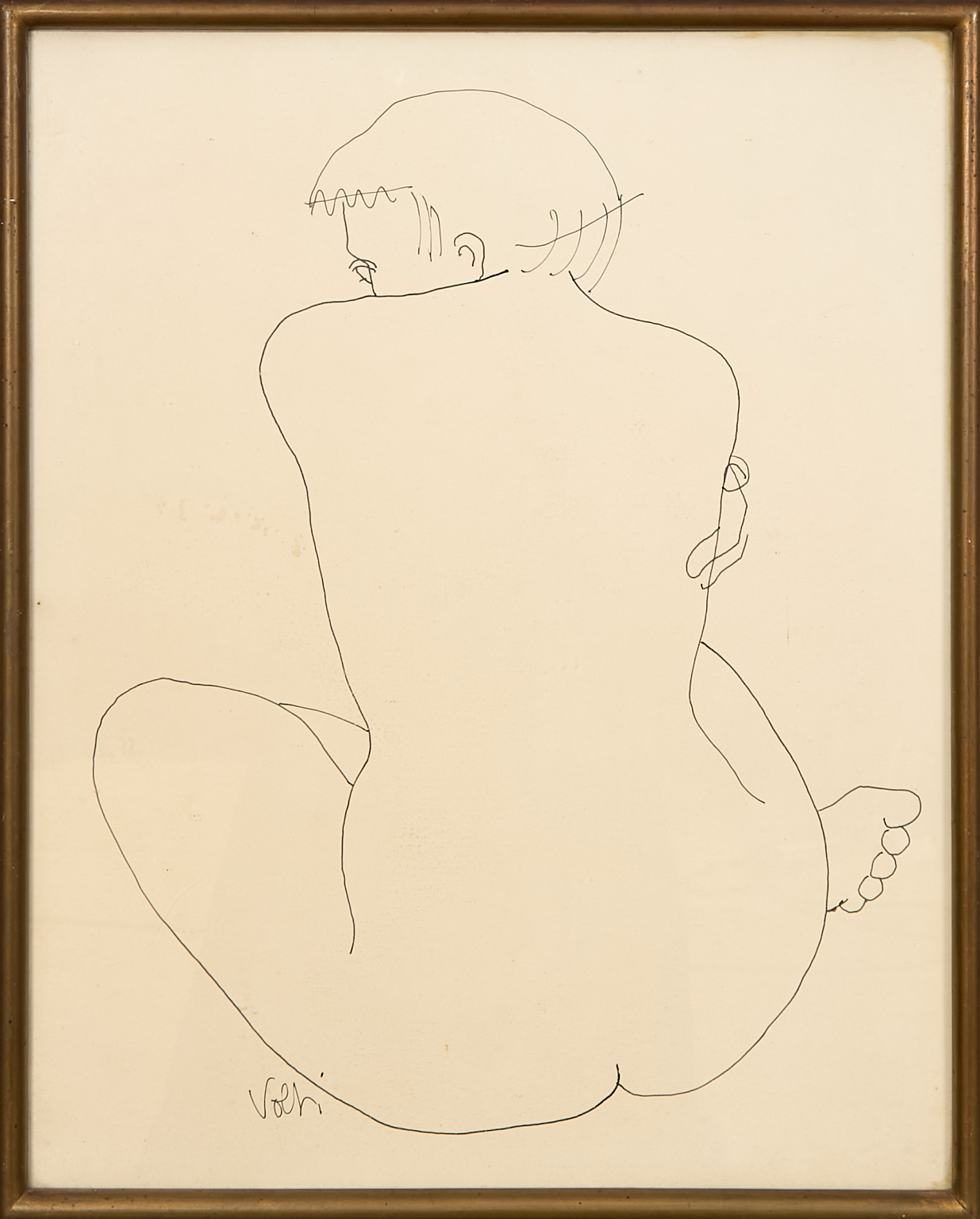 Femme nue de dos