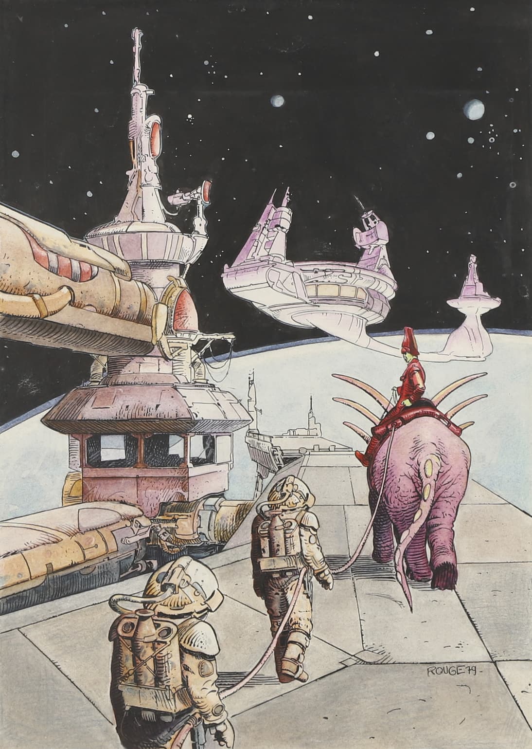 Étude pour la couverture de la revue Fiction, parue en&hellip;