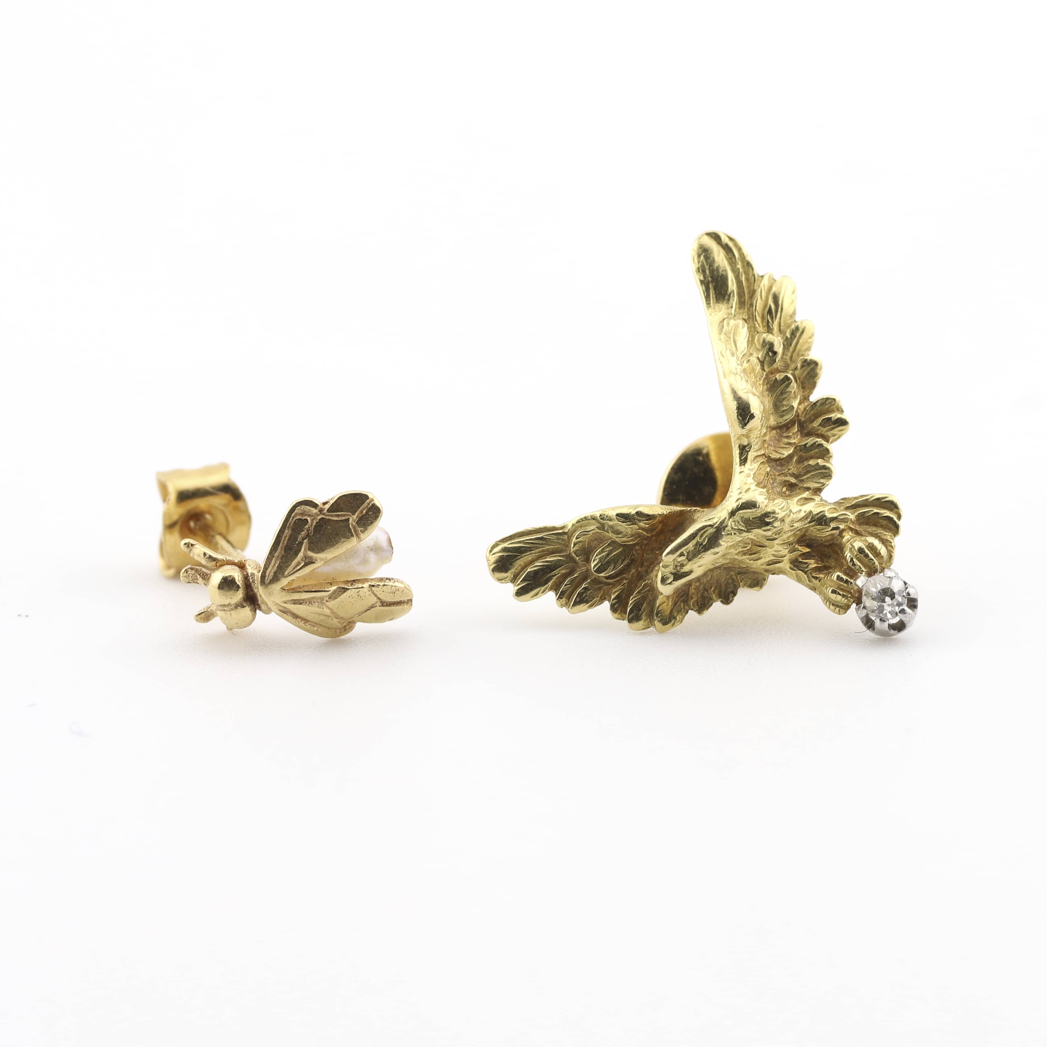 2 clous d'oreilles animaliers