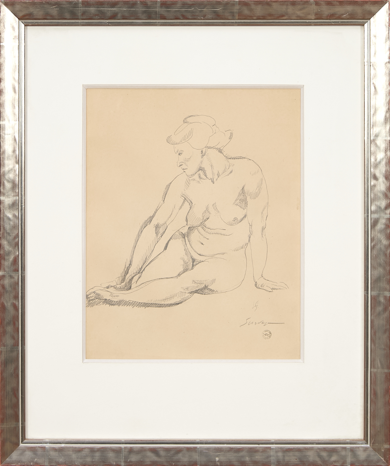 Léopold Survage (1879-1968) Nu assis