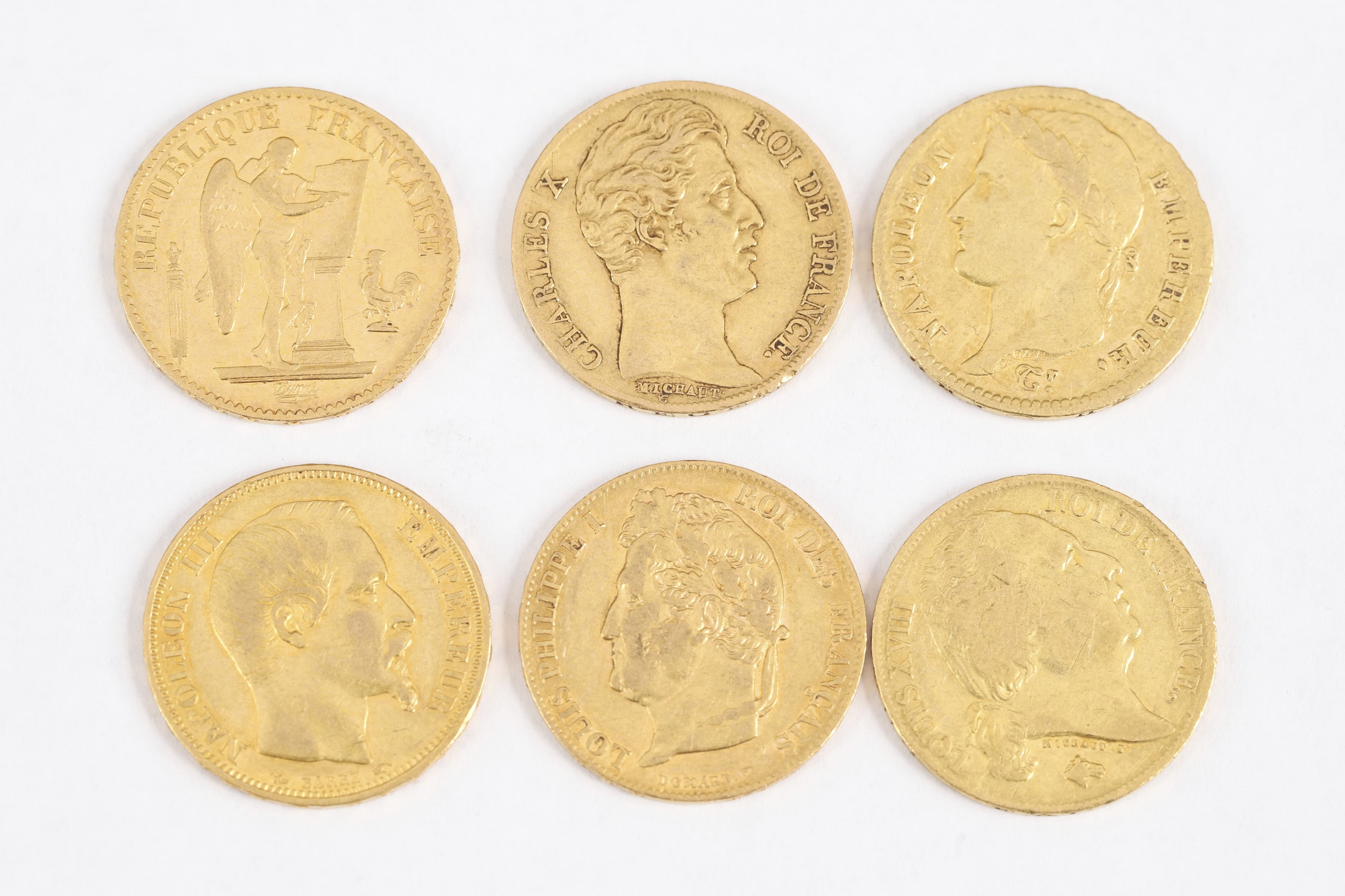 6 pièces de 20 francs
