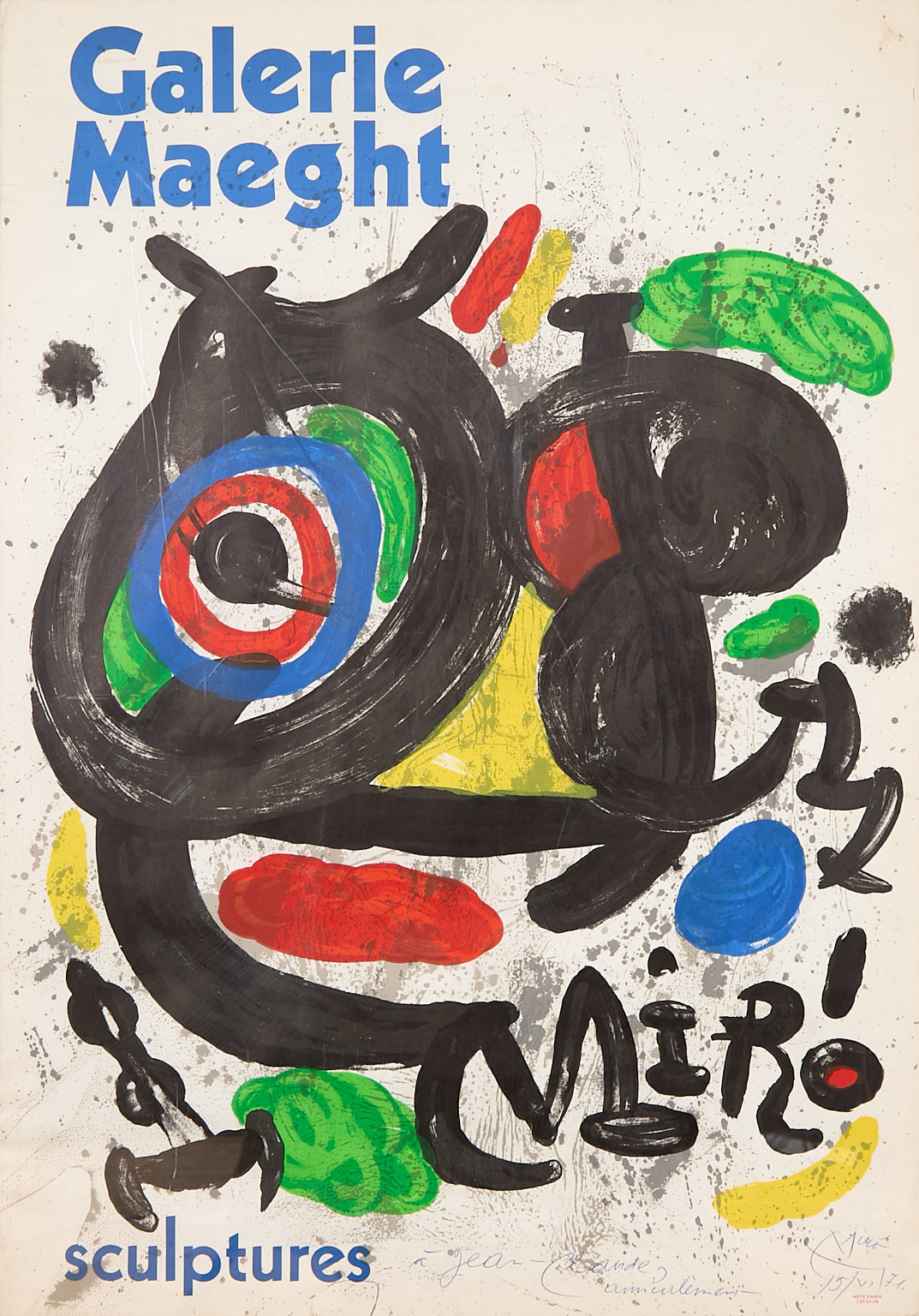 D’après Joan Miró (1893-1983) Galerie Maeght
