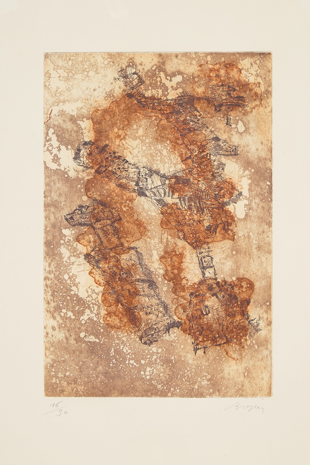 Camille Bryen (1907-1977) Ensemble 3 estampes