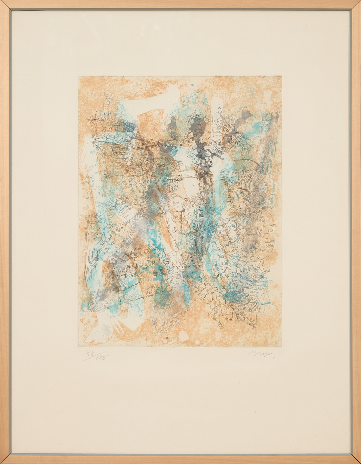 Camille Bryen (1907-1977) Ensemble de 2 estampes