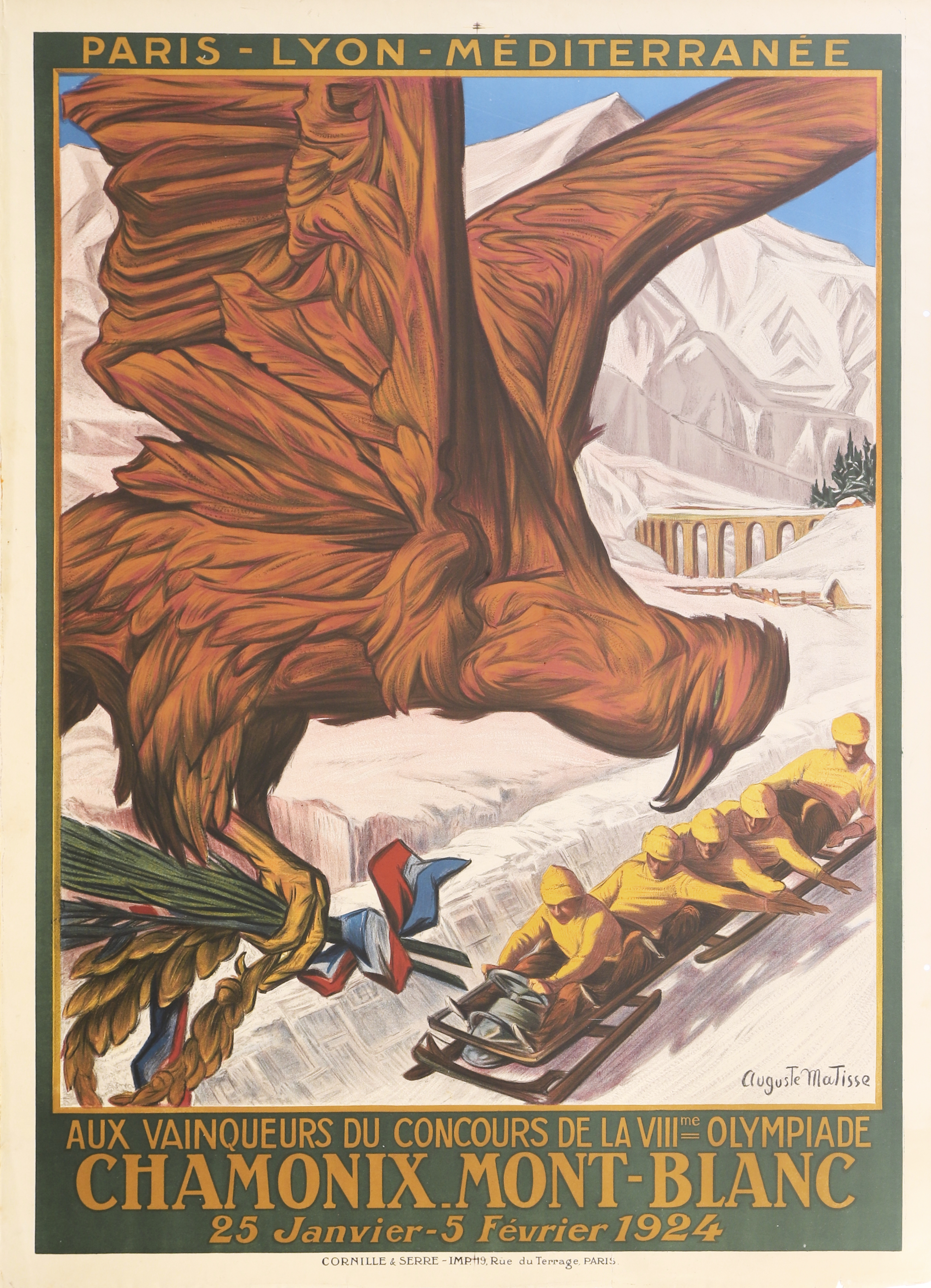 Aux vainqueurs du concours de la VIIIe Olympiades, Chamonix Mont-Blanc