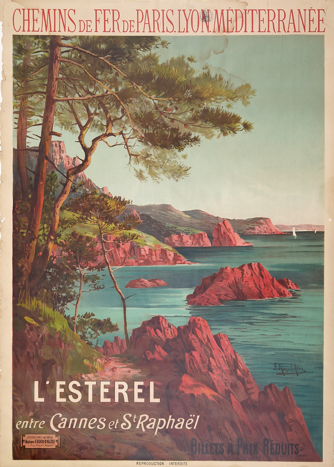 Friedrich Hugo d'Alési (1849-1906) L’Esterel...