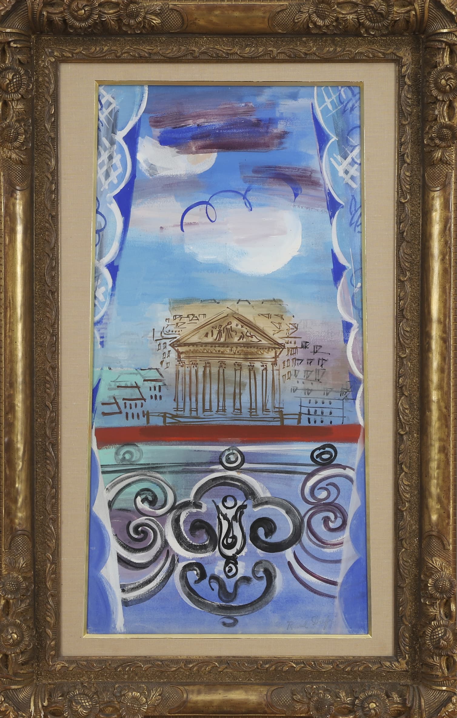 Raoul Dufy (1877-1953) Fenêtre ouverte...