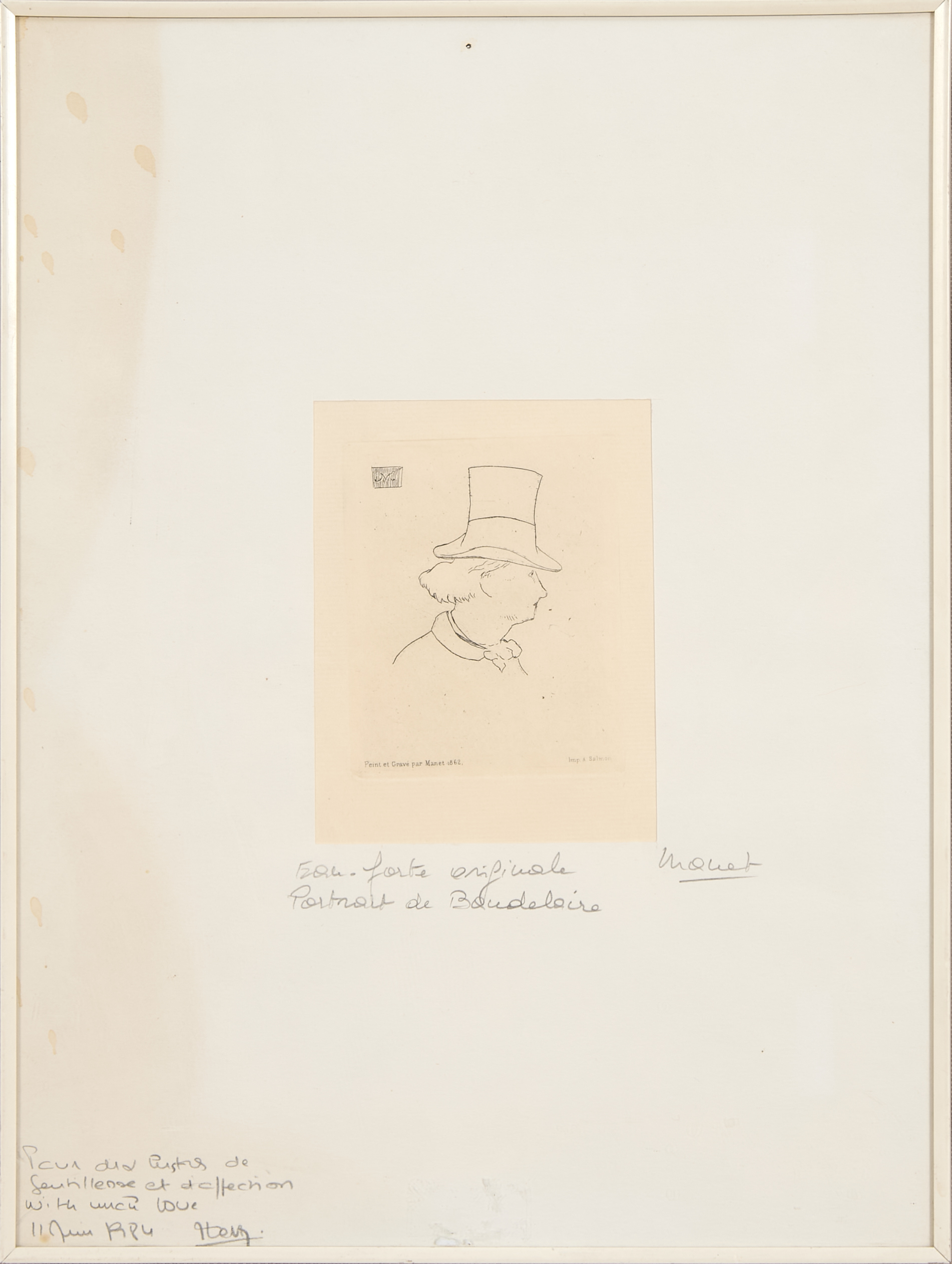 Portrait de Baudelaire