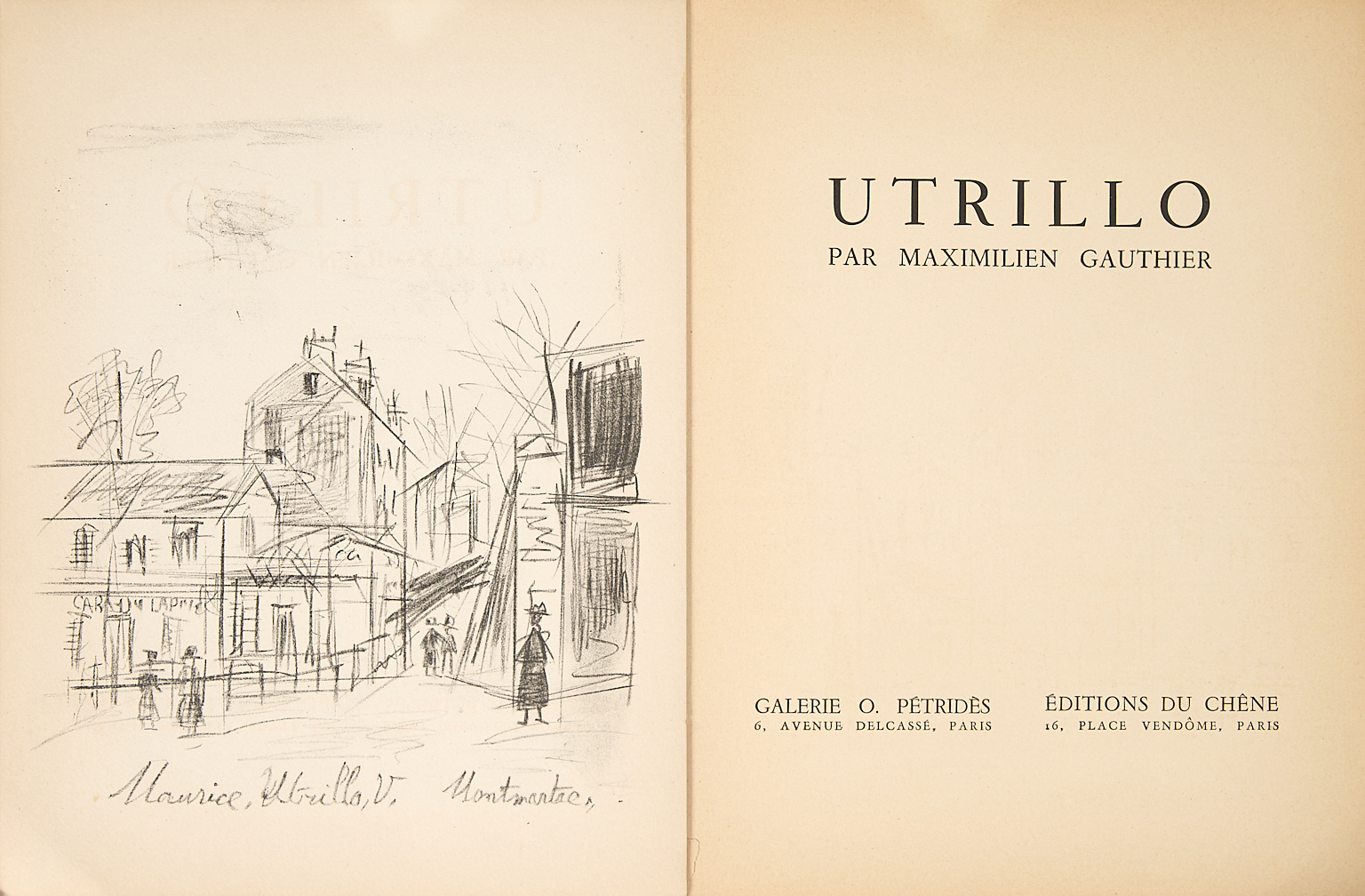 [Utrillo (Maurice)] - GAUTHIER (Maximilien).