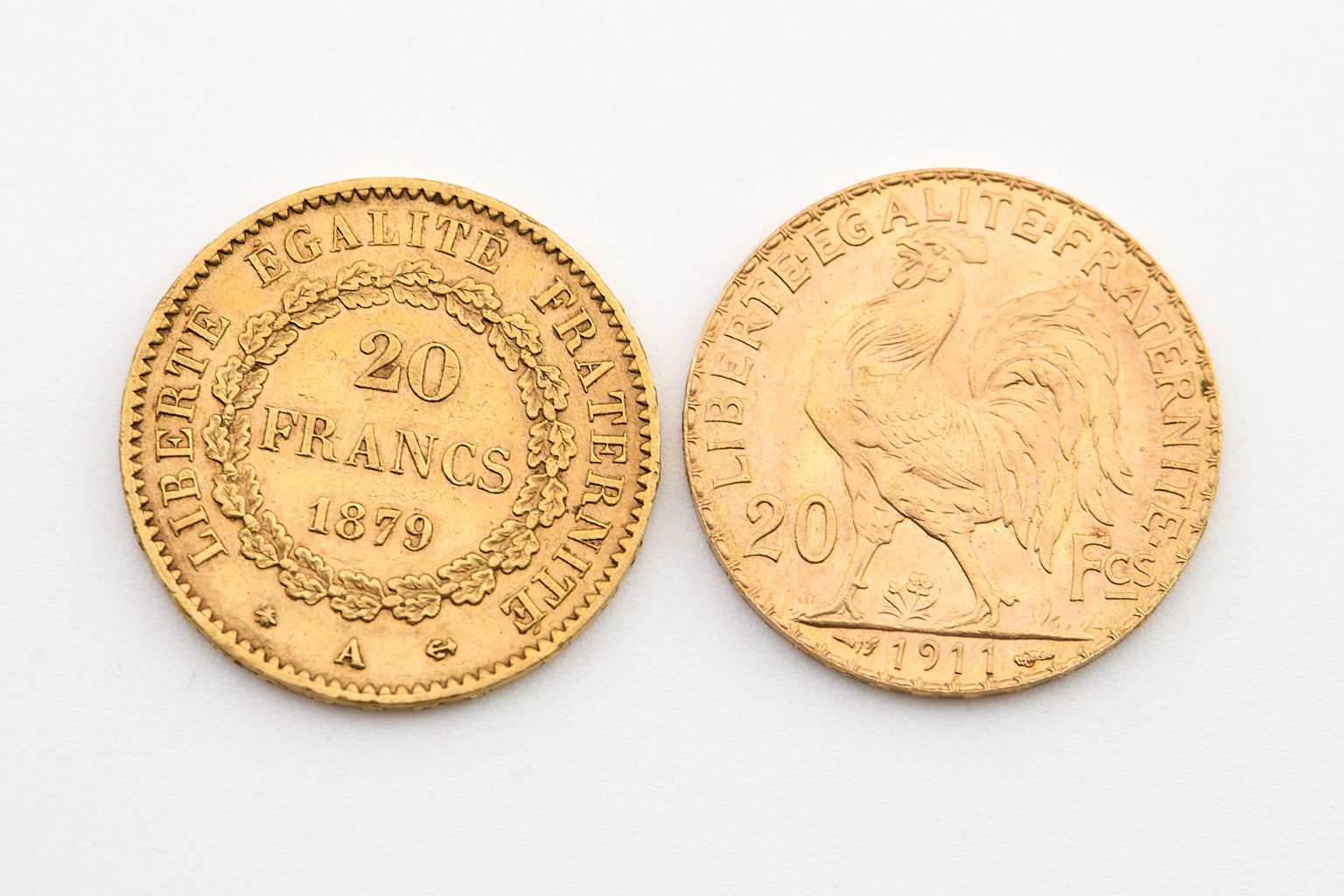 2 pièces de 20 francs