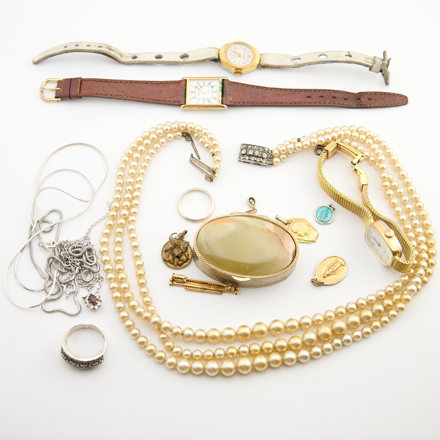 Ensemble de bijoux fantaisie et argent