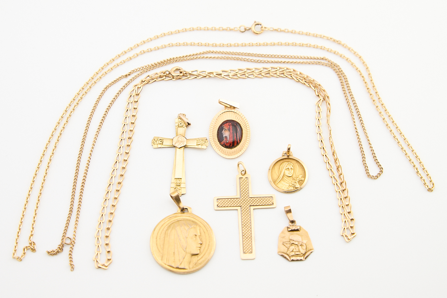 Ensemble de bijoux en or comprenant :