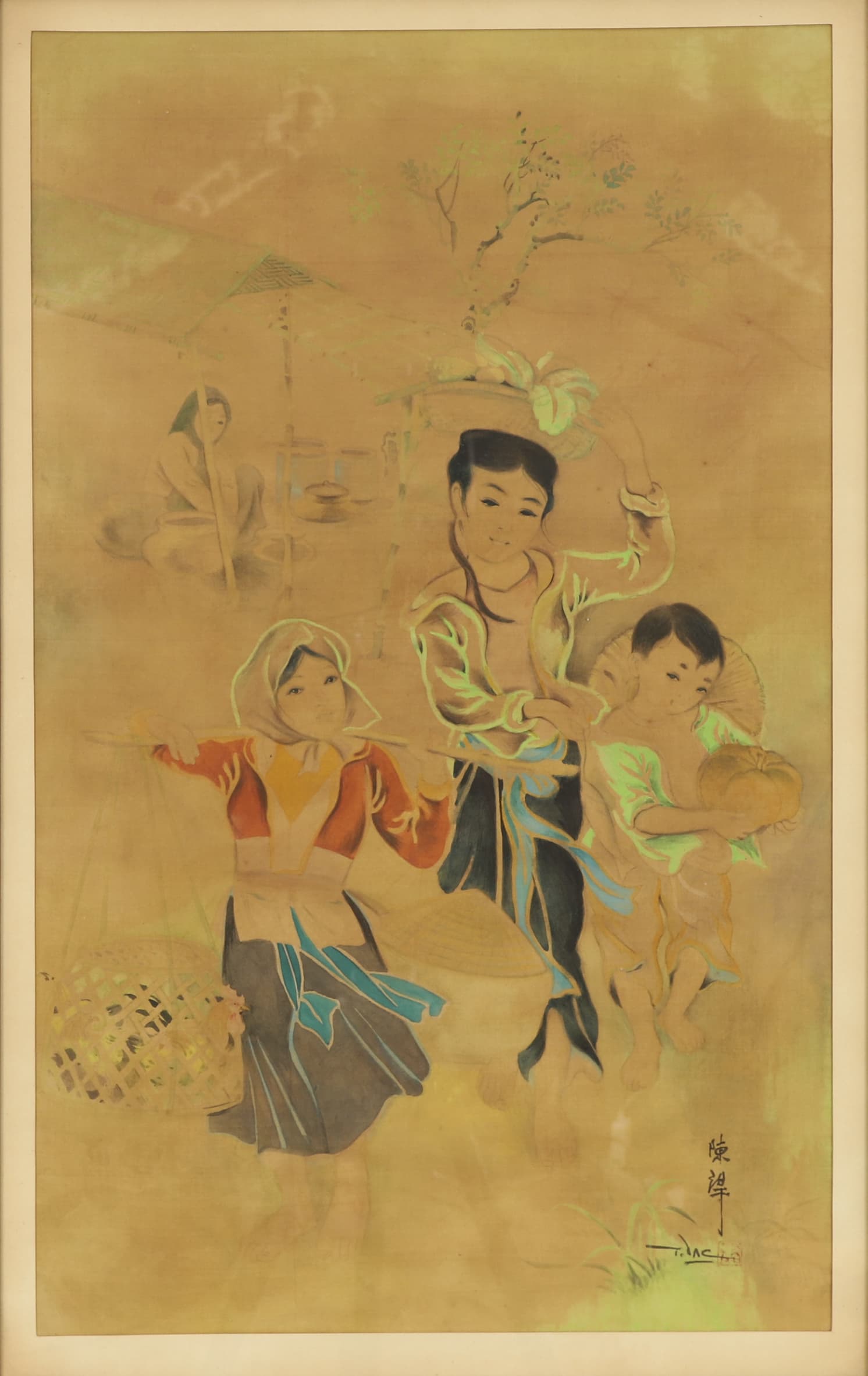La cueillette en famille