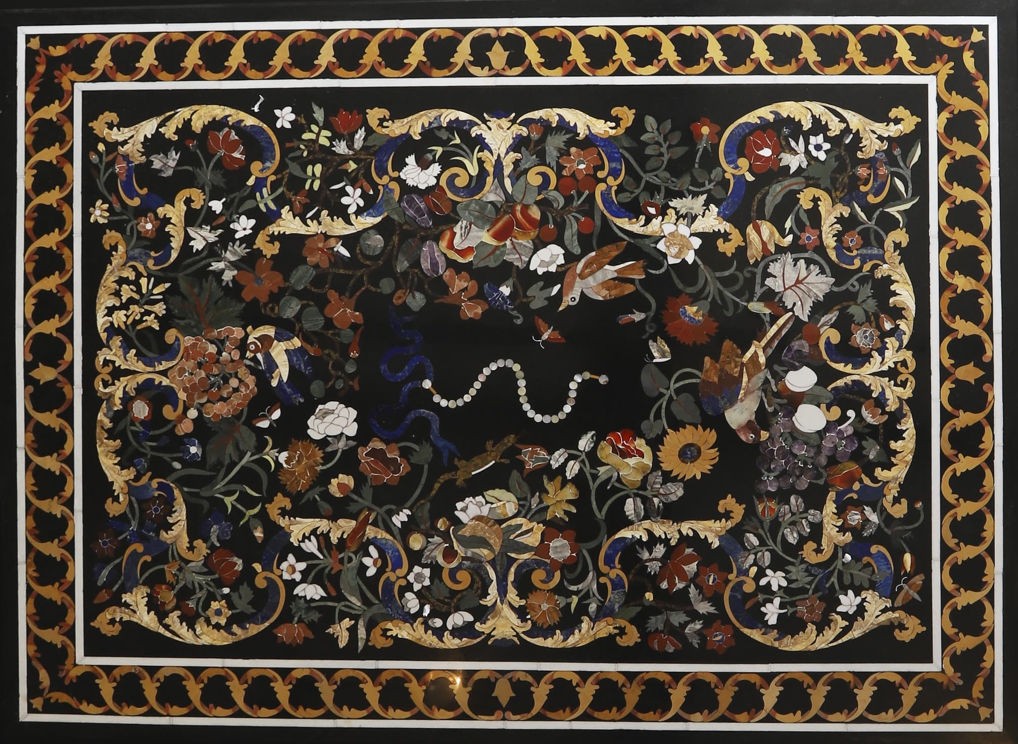 Plateau de table - pietra dura