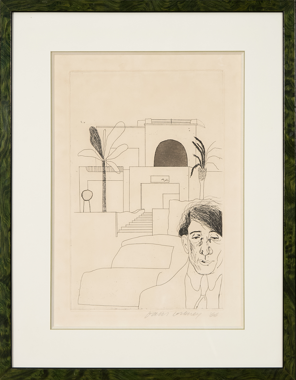 Portrait de Cavafi II, du Portfolio Fourteen Poems by C.P.…