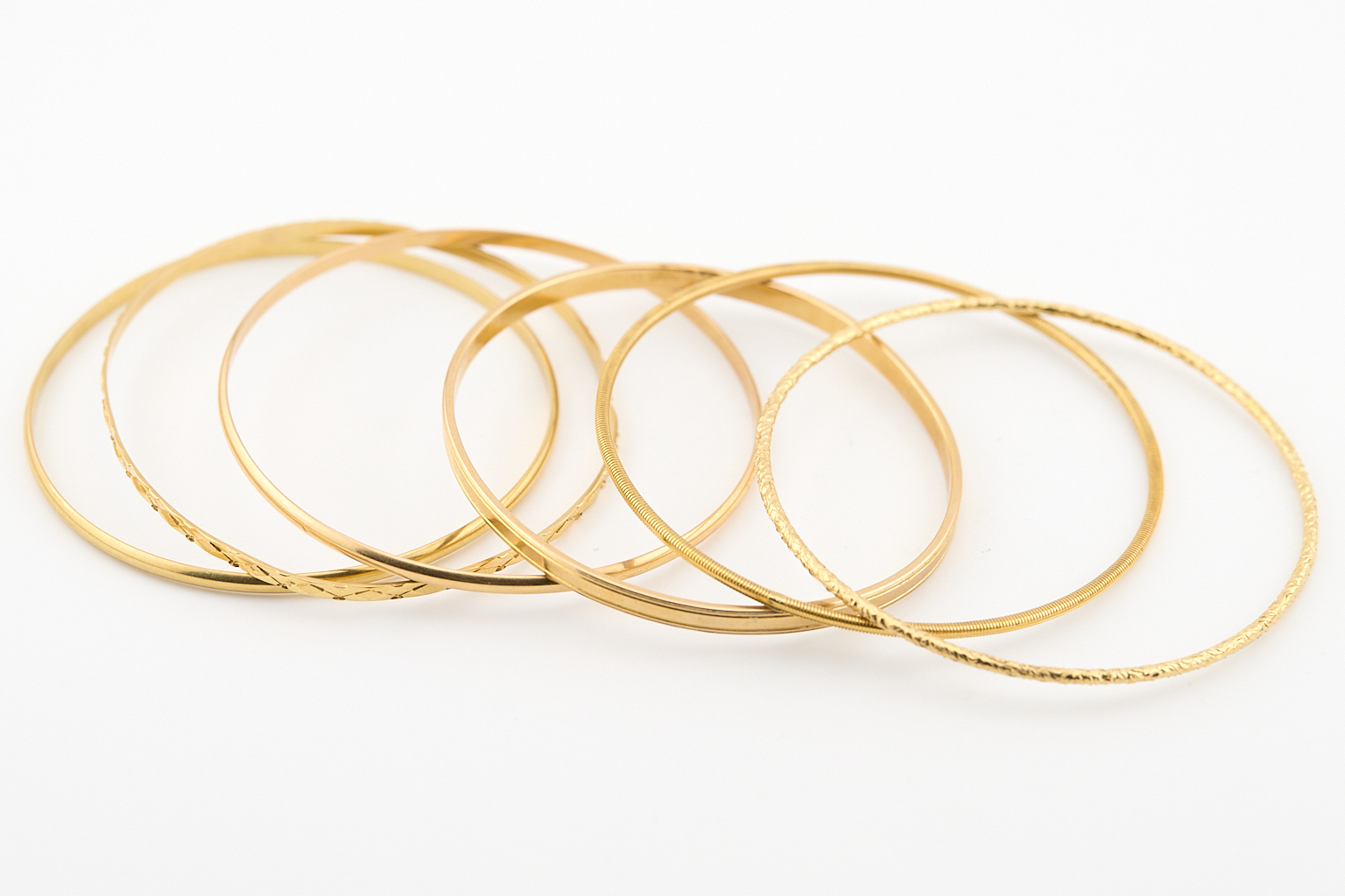 6 bracelets jonc [5+1]