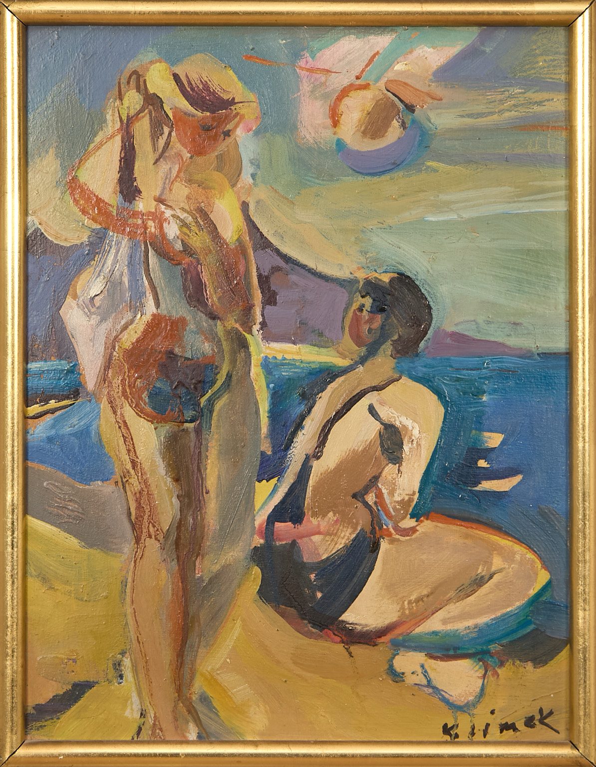 Ludwig Klimek (1912-1992) Baigneuses