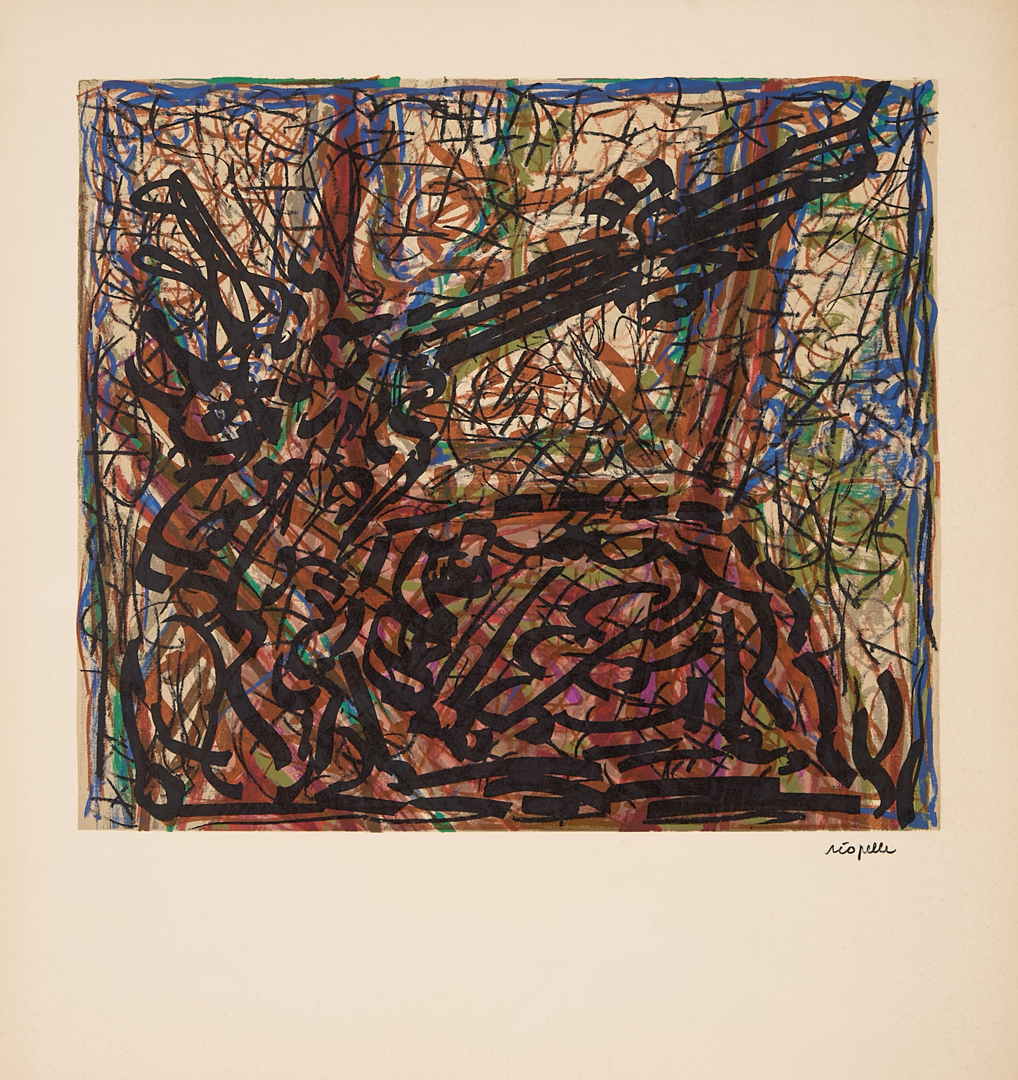 Jean-Paul Riopelle (1923-2002) Animal couché