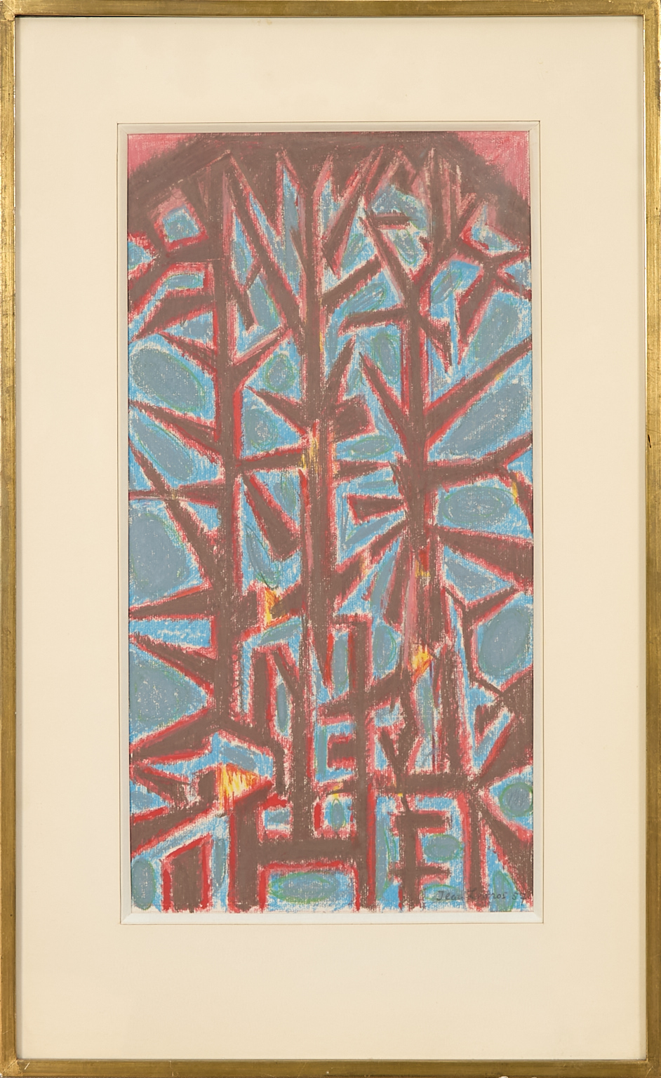 Jean Legros (1917-1981) Composition abstraite