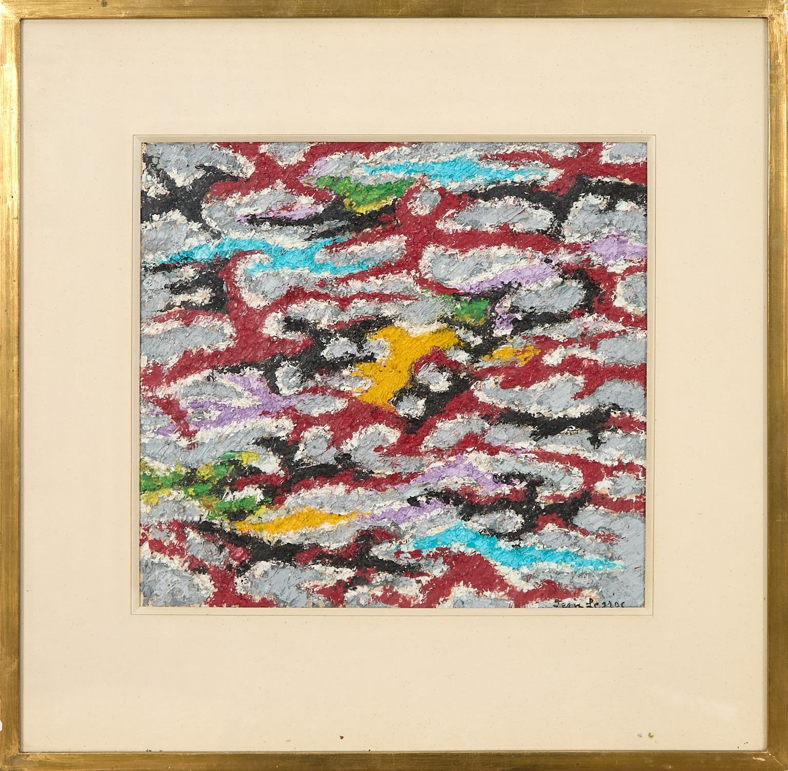 Jean Legros (1917-1981) Composition abstaite