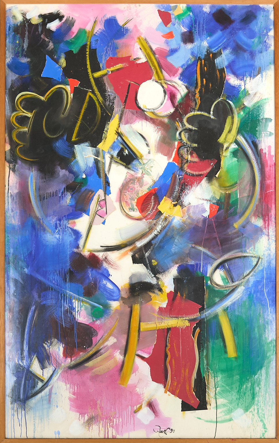 Grande composition au visage