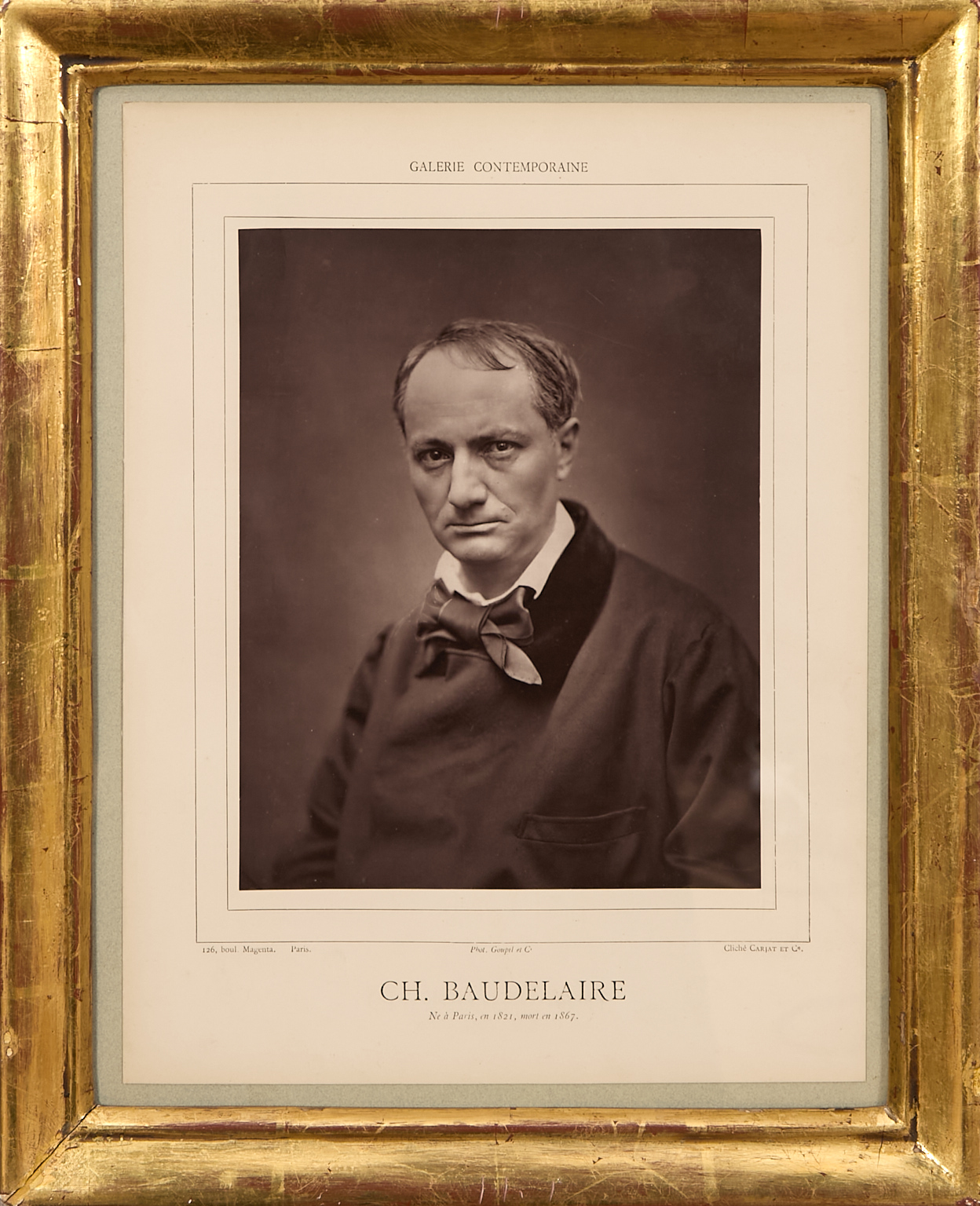 Portrait de Charles Baudelaire, extrait de l'album de la Galerie…