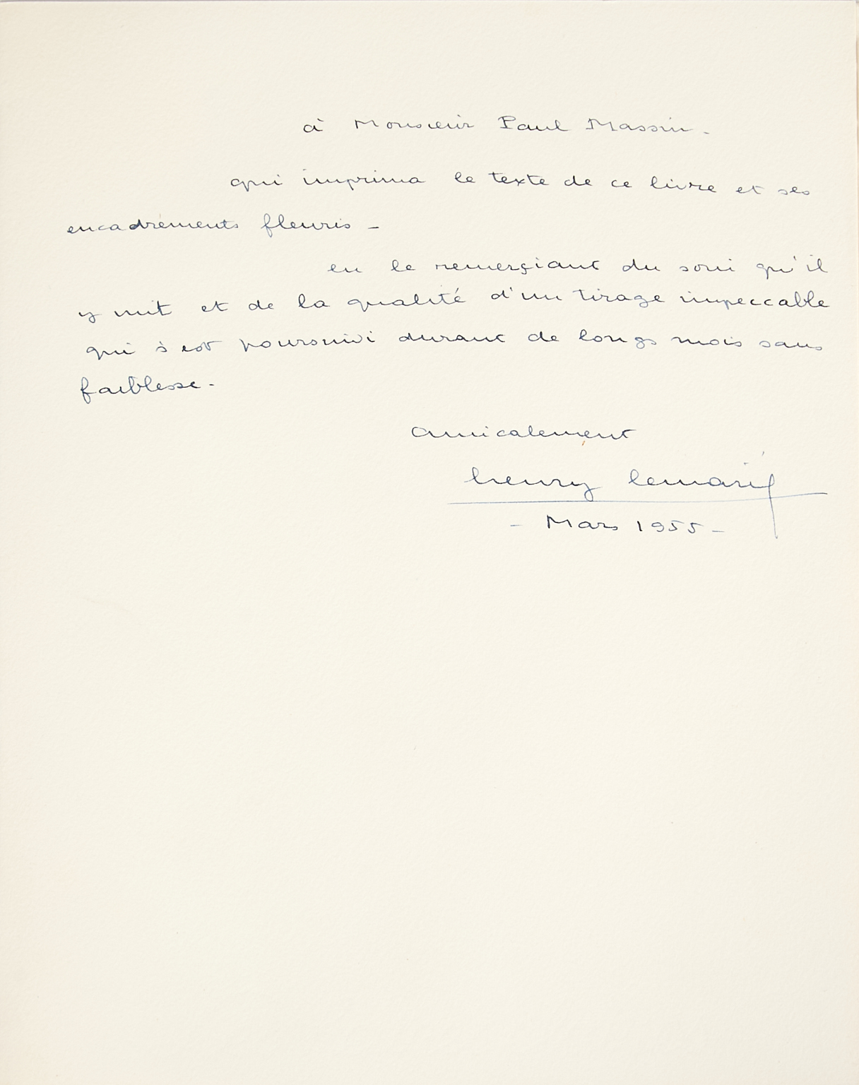 [LEMARIÉ (Henry)].