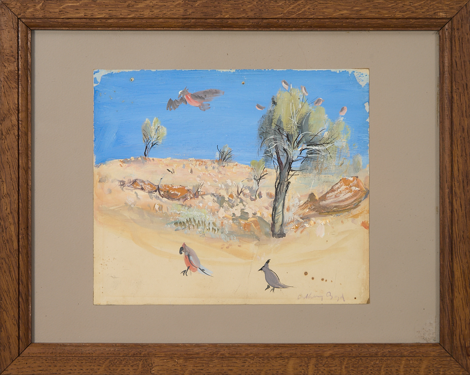 Paysage aux oiseaux