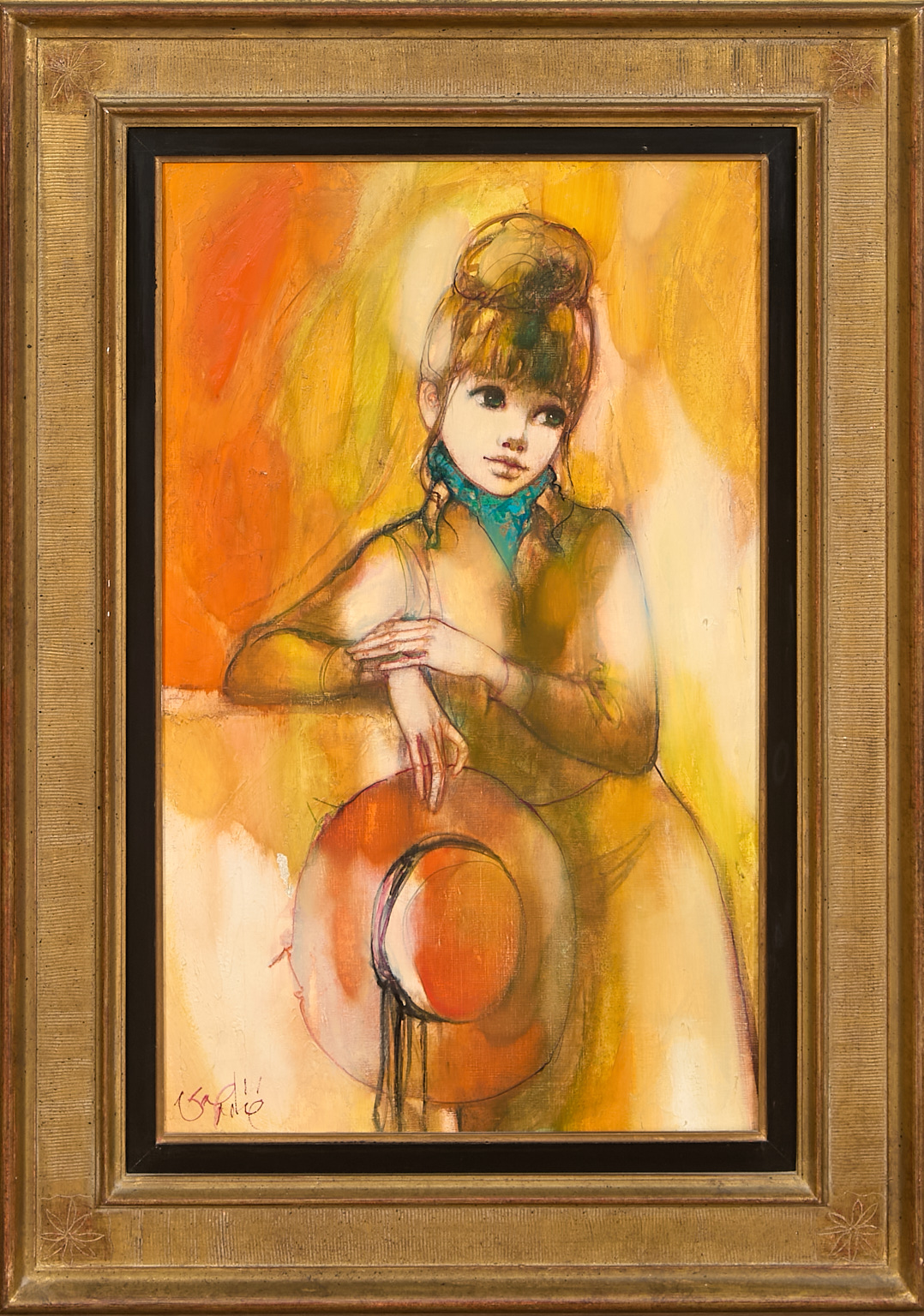 Jeune femme au chapeau