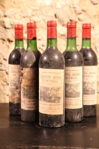 Château Nenin, Pomerol 5 bouteilles 1976