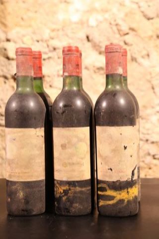 6 bouteilles 1970