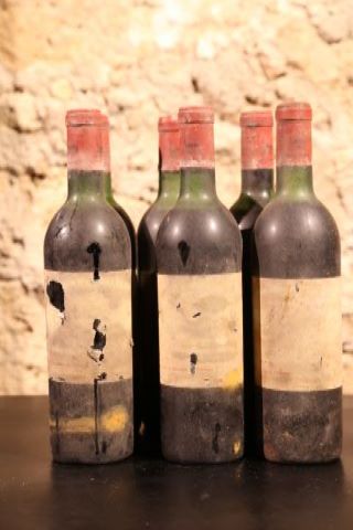 6 bouteilles 1970