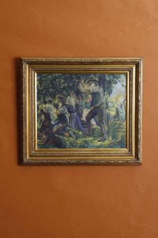 École italienne début du XXe siècle Les vendanges