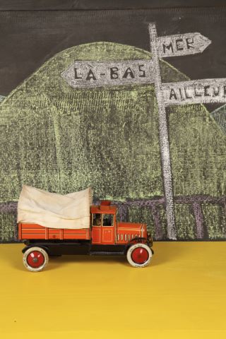 Camion bâché déverseur