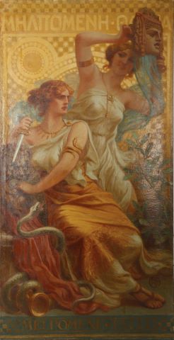 Giuseppe Mazzei (1867-1944) Melpomene et Talia