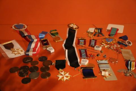 Ensemble de décorations franc-maçonnique