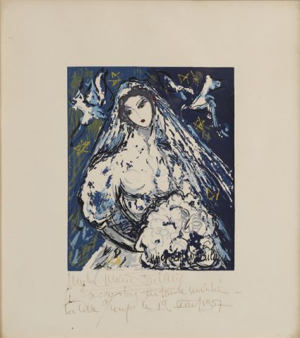 Michel Marie Poulain (1906-1991) La Mariée