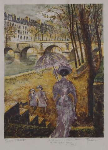 Promenade sous le pont Marie