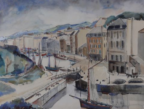 Scène de port