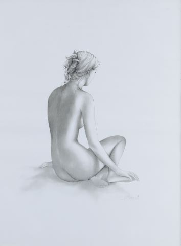 Virginie Manzano (1950) Femme nue de dos