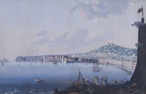 Vue sur la baie de Naples