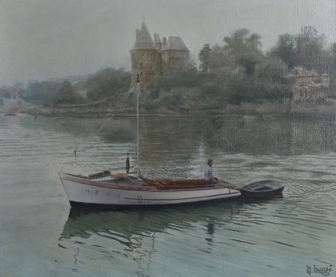 M. Laugé Bateau sur un lac
