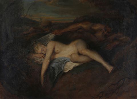 D’après Antoine Watteau Nymphe et satyre dit...